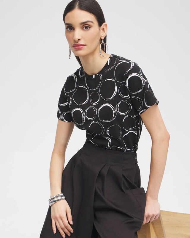 Black Label Bubbles Cotton Stretch Tee - image 2